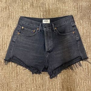 Black AGOLDE Parker short